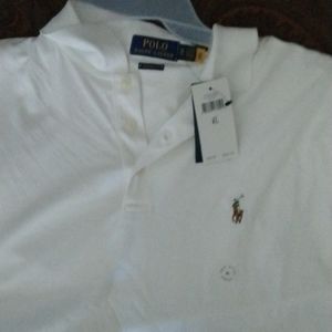 Xl white polo ralph lauren shirt